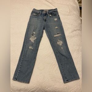 Levi's High Rise Straight Jeans